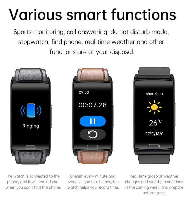 E610 Sağlık Smartwatch Kan Şekeri İzleme EKG Testi HRV Değişkenliği-Shenzhen Shengye Technology Co.,Ltd