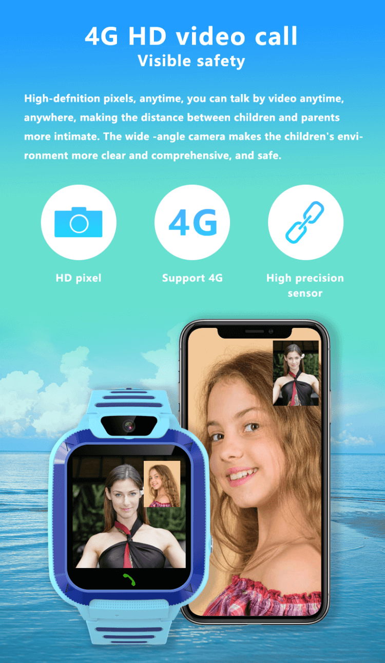 W11 Kids Smart Watch 4G Sim Card HD Video Call LBS+WIFI Positioning-Shenzhen Shengye Technology Co.,Ltd