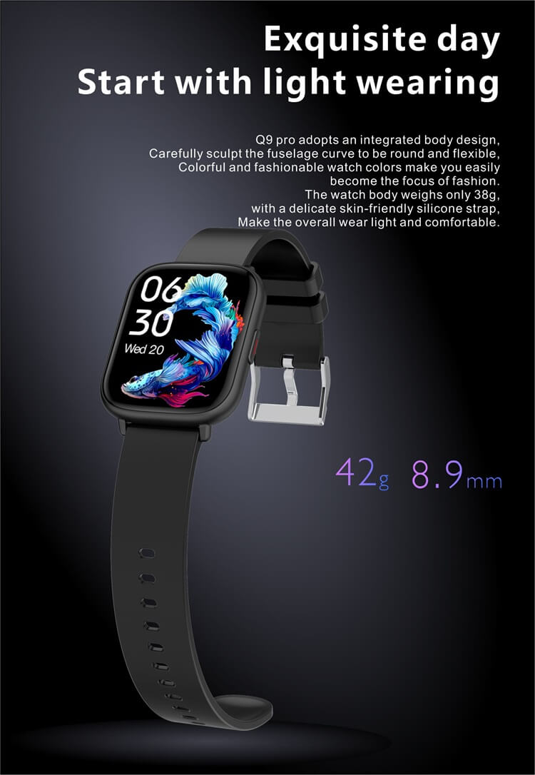 Q9 PRO GT2 Smartwatch 2.5D Curved Glass Body Temperature Detection IP68 Waterproof-Shenzhen Shengye Technology Co.,Ltd