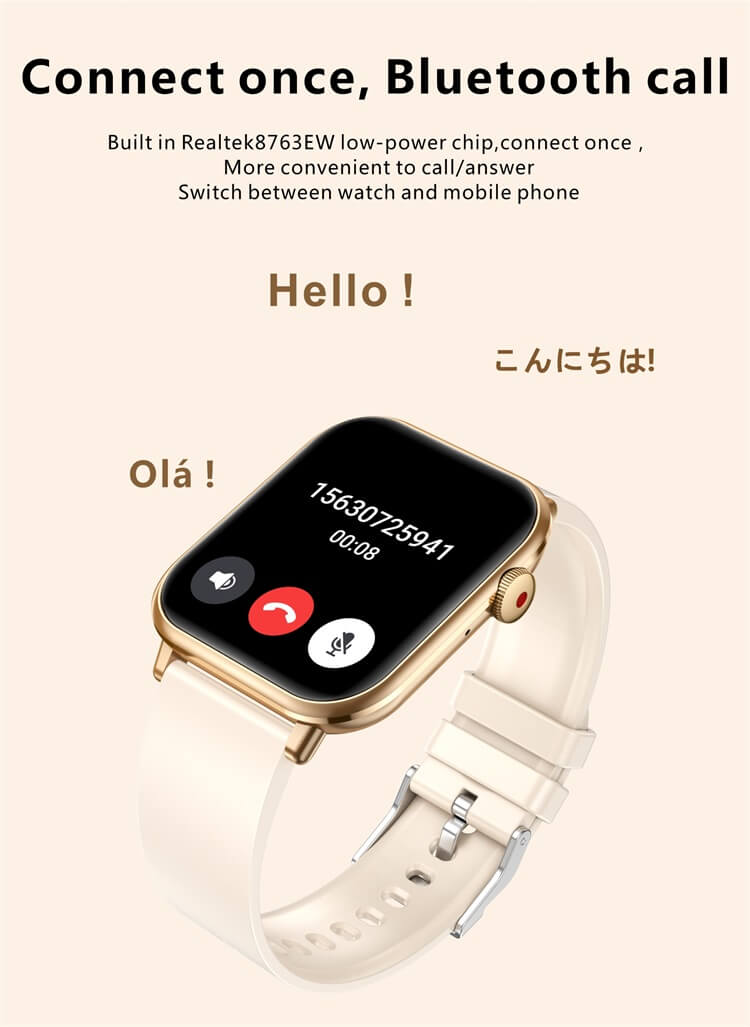 QX9 IPS écran Smartwatch surveillance de la température HiFi musique jouer AI Assistant vocal-Shenzhen Shengye Technology Co., Ltd