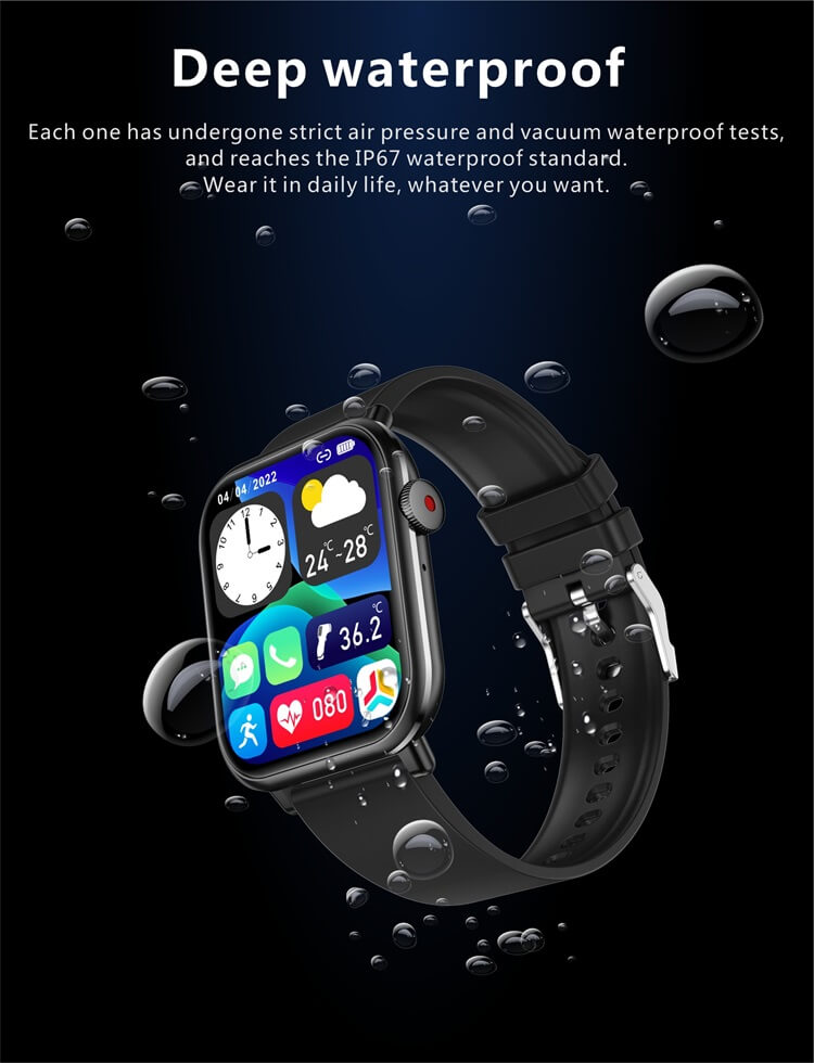 QX9 IPS écran Smartwatch surveillance de la température HiFi musique jouer AI Assistant vocal-Shenzhen Shengye Technology Co., Ltd