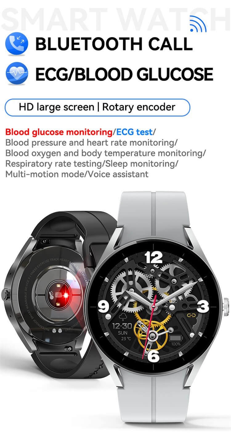 KS05 Smartwatch AI Voice Assistant ECG Test Blood Glucose Monitoring-Shenzhen Shengye Technology Co.,Ltd