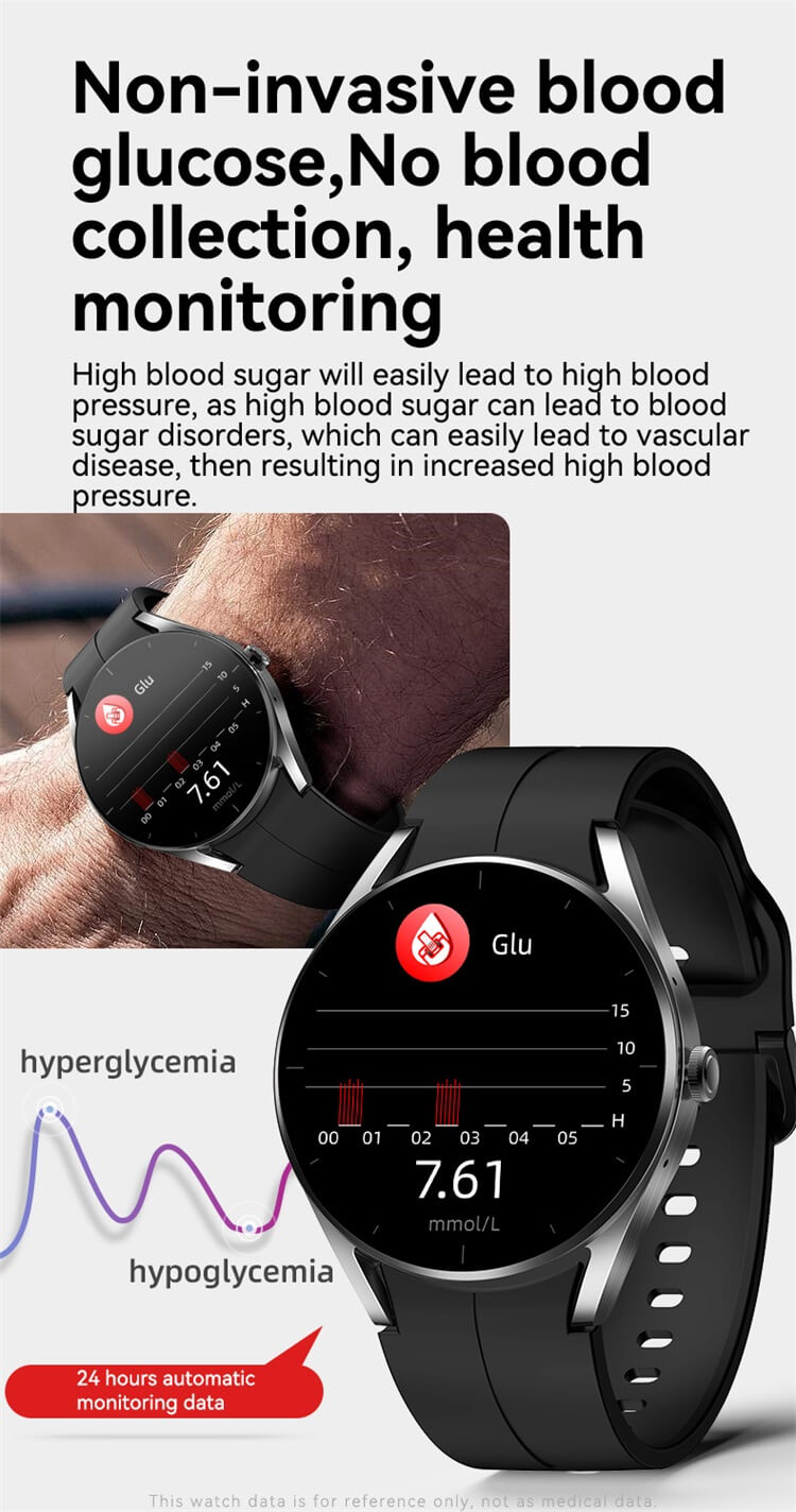 KS05 Smartwatch AI Voice Assistant ECG Test Blood Glucose Monitoring-Shenzhen Shengye Technology Co.,Ltd