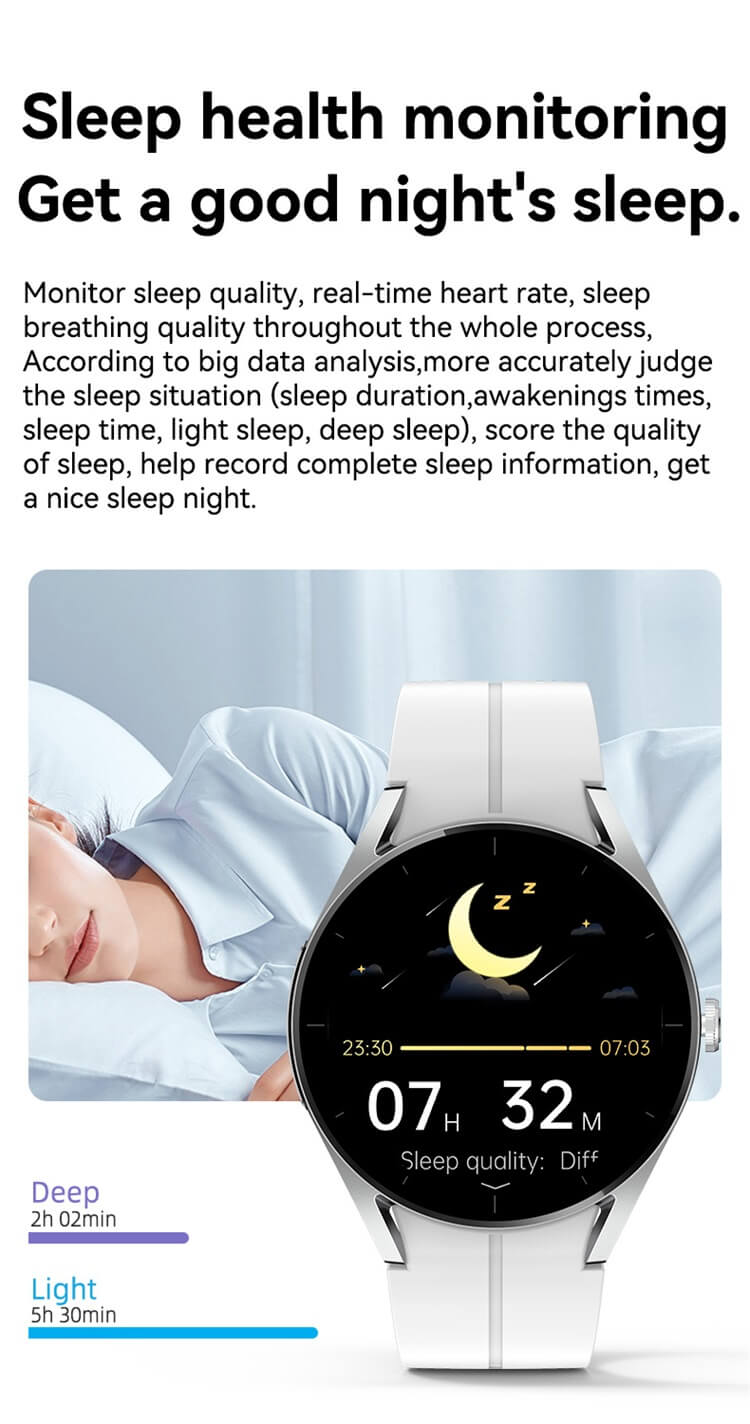 KS05 Smartwatch AI Voice Assistant ECG Test Blood Glucose Monitoring-Shenzhen Shengye Technology Co.,Ltd