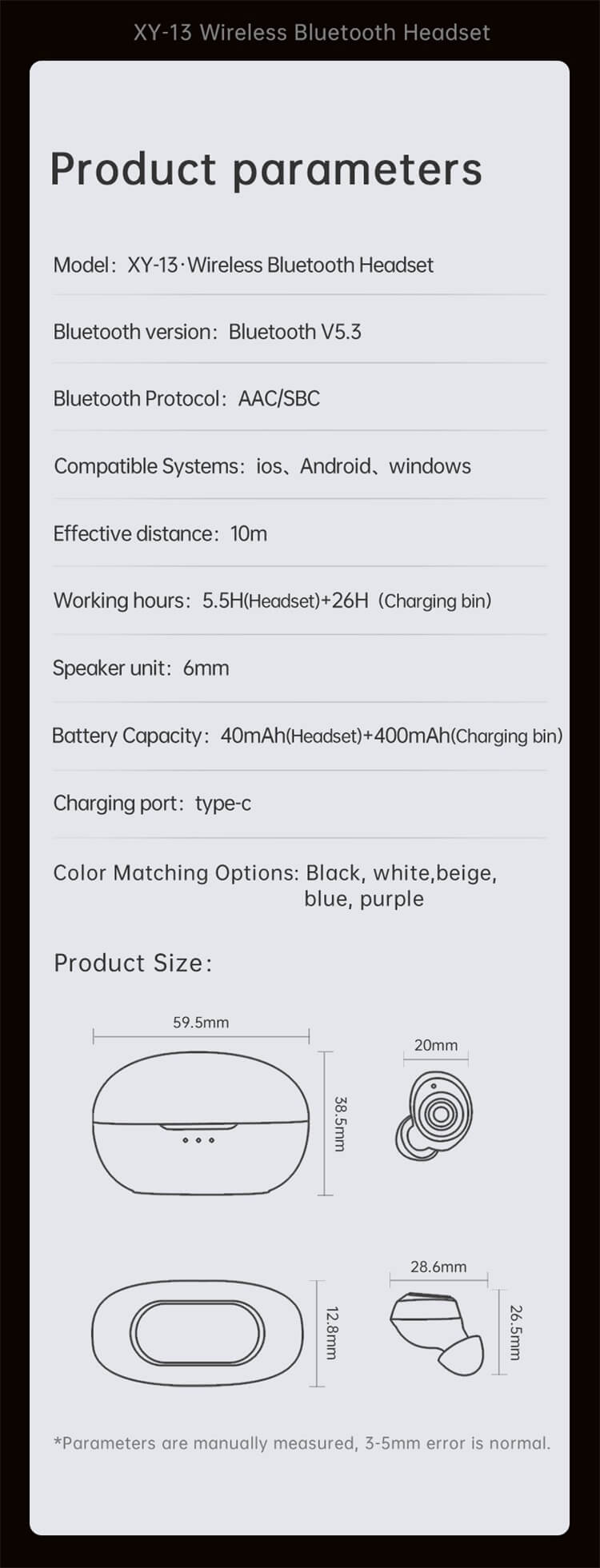 XY-13 Earphone Plating Process ENC HD Calling HIFI Sound Quality-Shenzhen Shengye Technology Co.,Ltd