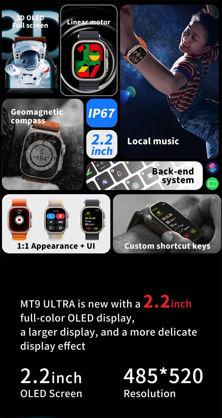 MT9 Ultra 3D OLED Smartwatch-Shenzhen Shengye Technology Co., Ltd