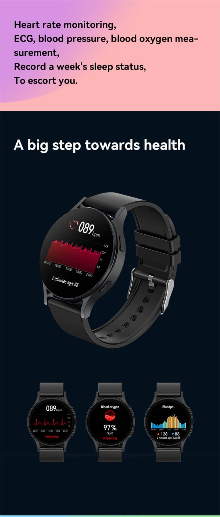 L66 Smartwatch AI Assistant vocal comptage de pas surveillance ECG-Shenzhen Shengye Technology Co., Ltd