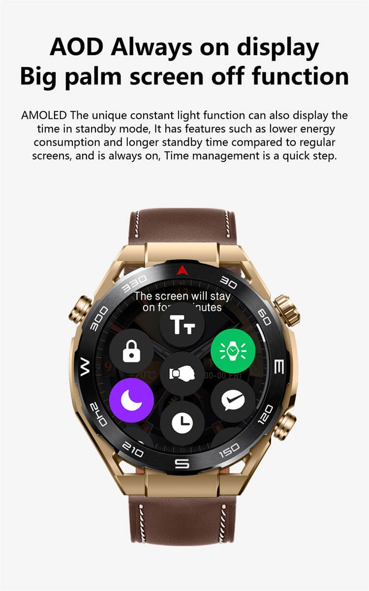 HK5 Hero AMOLED Smartwatch Wzór kompasu Płatność Alipay Kontrola dostępu NFC-Shenzhen Shengye Technology Co., Ltd