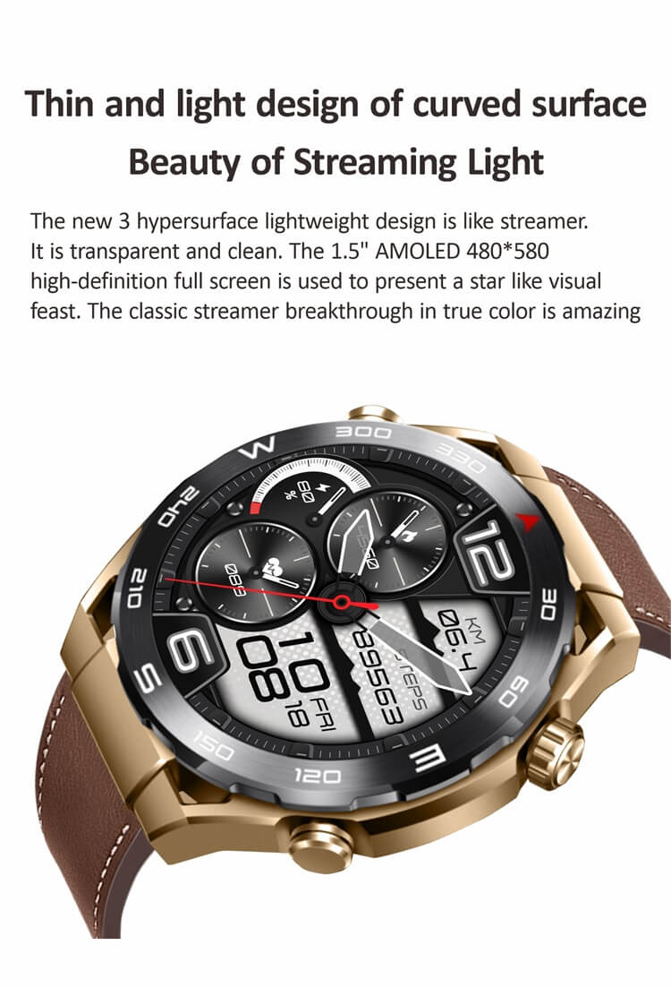 Hk5 herói amoled smartwatch bússola padrão alipay pagamento nfc controle de acesso-shenzhen shengye technology co., ltd