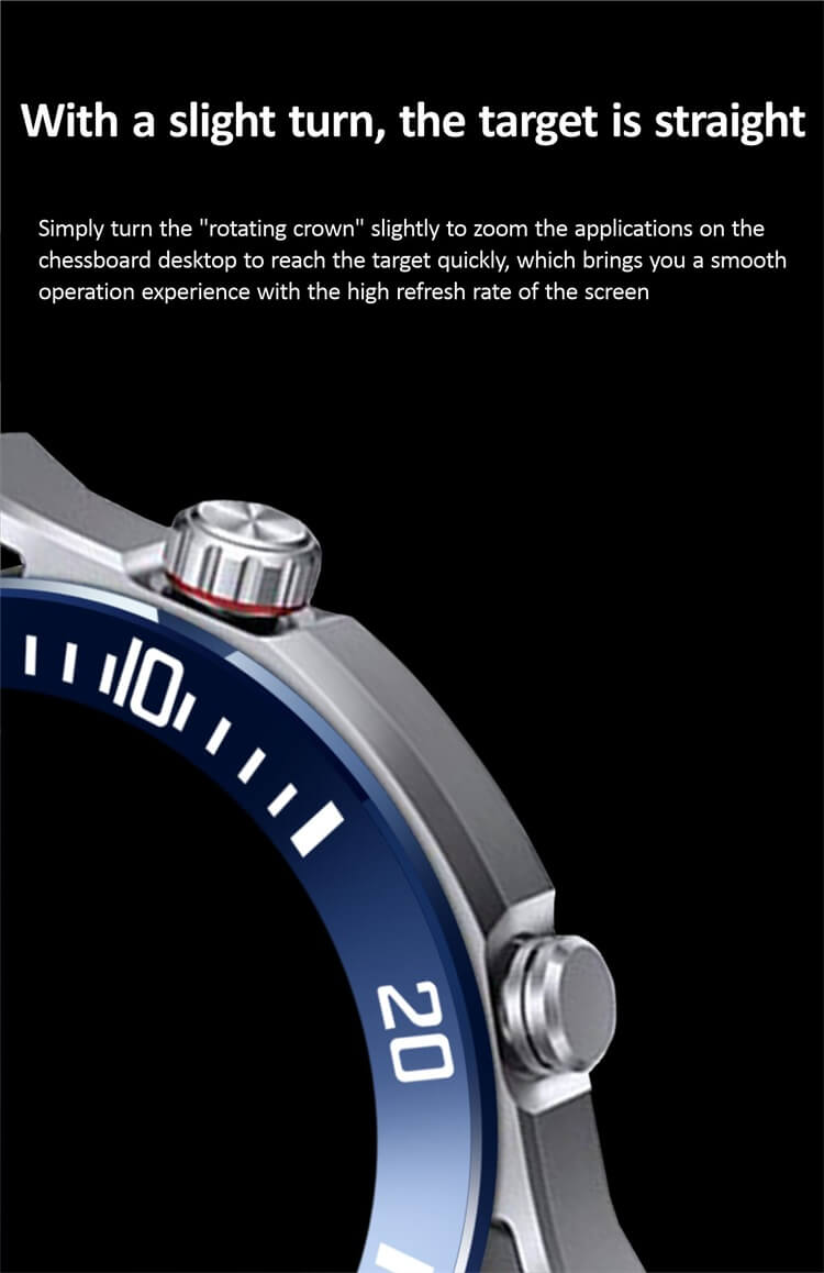 HK5 Hero AMOLED Smartwatch Compass Pattern Alipay Payment NFC Access Control-Shenzhen Shengye Technology Co., Ltd.