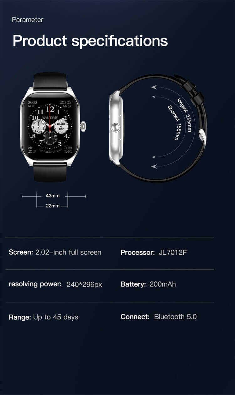 LX306 Smartwatch Single Core Dual Mode NFC Access Control True Rate Measurement-Shenzhen Shengye Technology Co.,Ltd