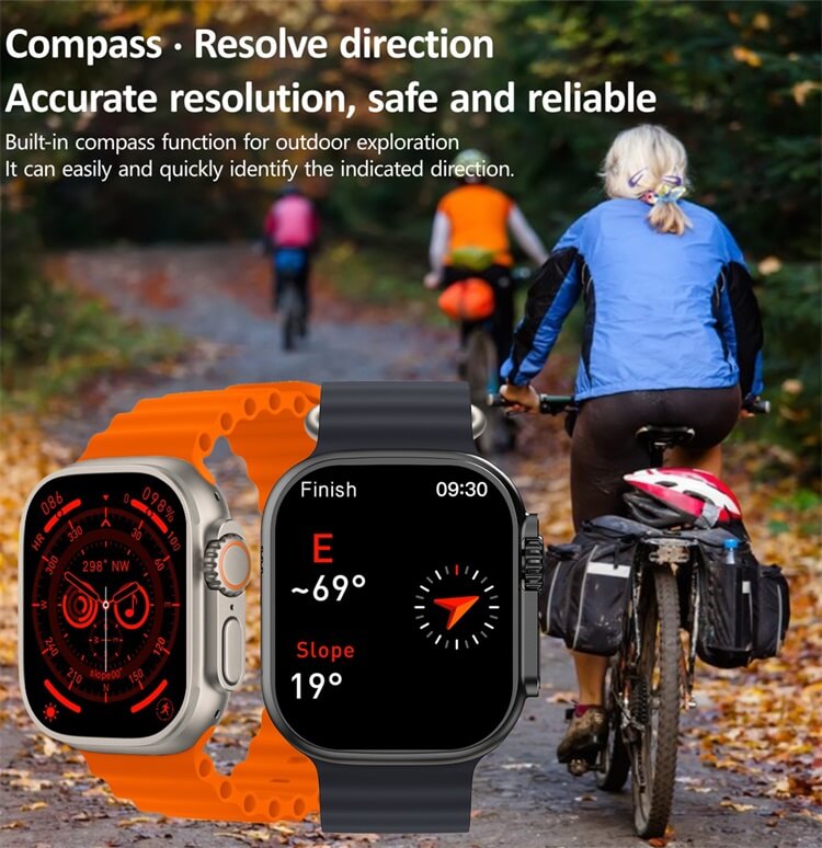 VA9 Ultra AMOLED Montre intelligente Compass Pattern NFC Contrôle d'accès Paiement hors ligne Surveillance de la santé-Shenzhen Shengye Technology Co., Ltd