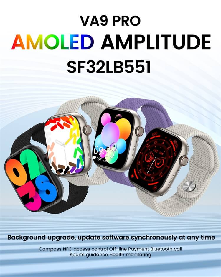 VA9 Pro AMOLED Smart Watch Gezondheidsmonitoring Sportbegeleiding ChatGPT NFC Kompas-Shenzhen Shengye Technology Co.,Ltd