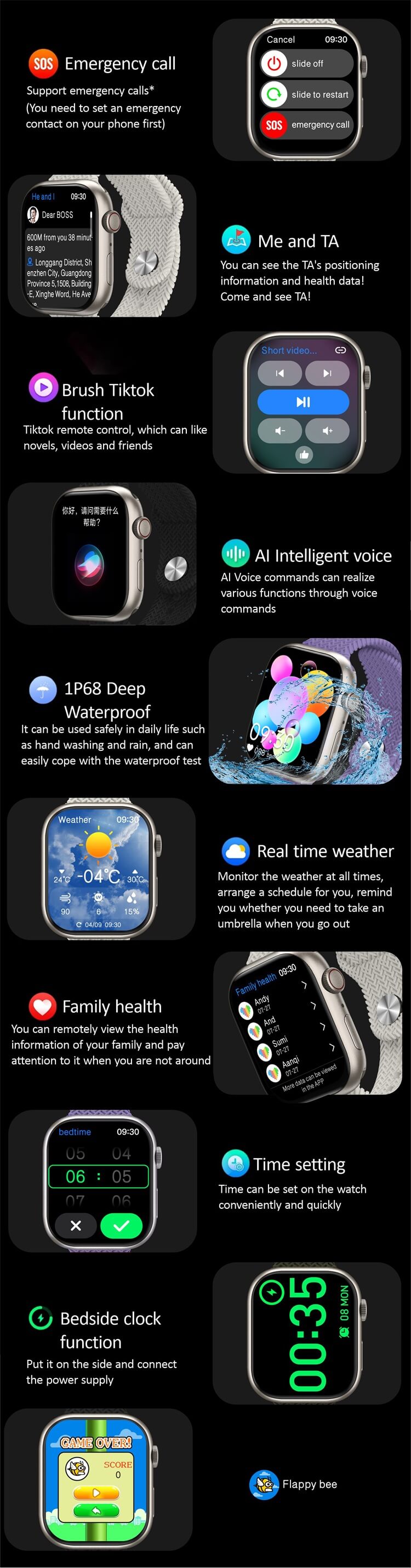 VA9 Pro AMOLED montre intelligente surveillance de la santé conseils sportifs ChatGPT NFC Compass-Shenzhen Shengye Technology Co., Ltd