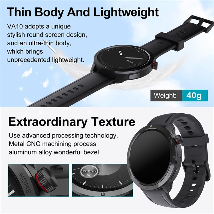 VA10 Stilvolle Fitness-Wellness-Smartwatch, Aktivitätsverfolgung, weibliche Gesundheitsfürsorge, IP68 wasserdicht – Shenzhen Shengye Technology Co., Ltd