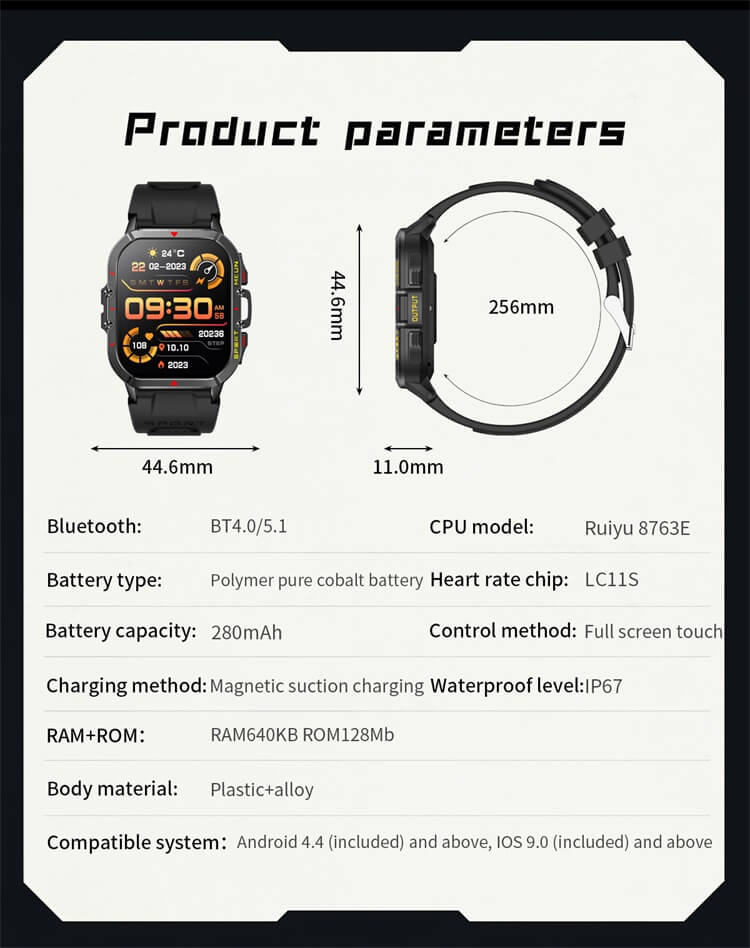 T21 Reloj inteligente para exteriores Llamada de emergencia SOS Capacidad de batería de 280 mAh Monitoreo de salud en tiempo real-Shenzhen Shengye Technology Co., Ltd