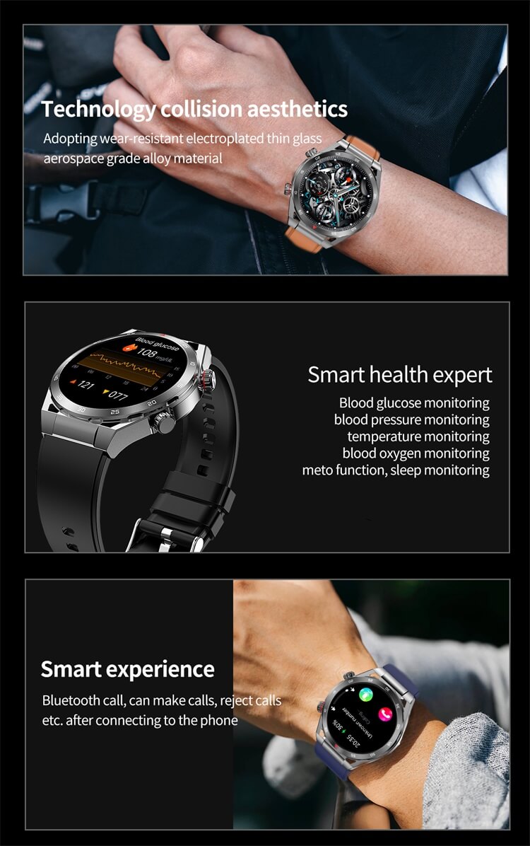 T80 Smartwatch Çoklu Spor Modu Meto Fonksiyonu Non-invaziv Kan Şekeri-Shenzhen Shengye Technology Co.,Ltd