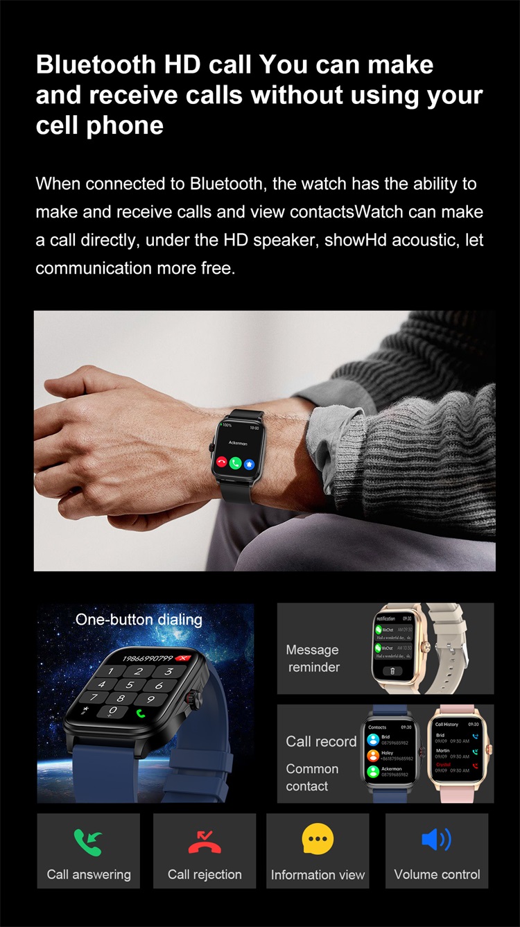 T90 Fashion Smartwatch غير الغازية وظيفة الجلوكوز في الدم مراقبة درجة الحرارة-Shenzhen Shengye Technology Co.,Ltd