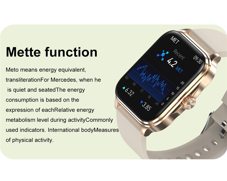 T90 Fashion Smartwatch No invasivo Glucosa en sangre Función Mett Monitoreo de temperatura-Shenzhen Shengye Technology Co., Ltd