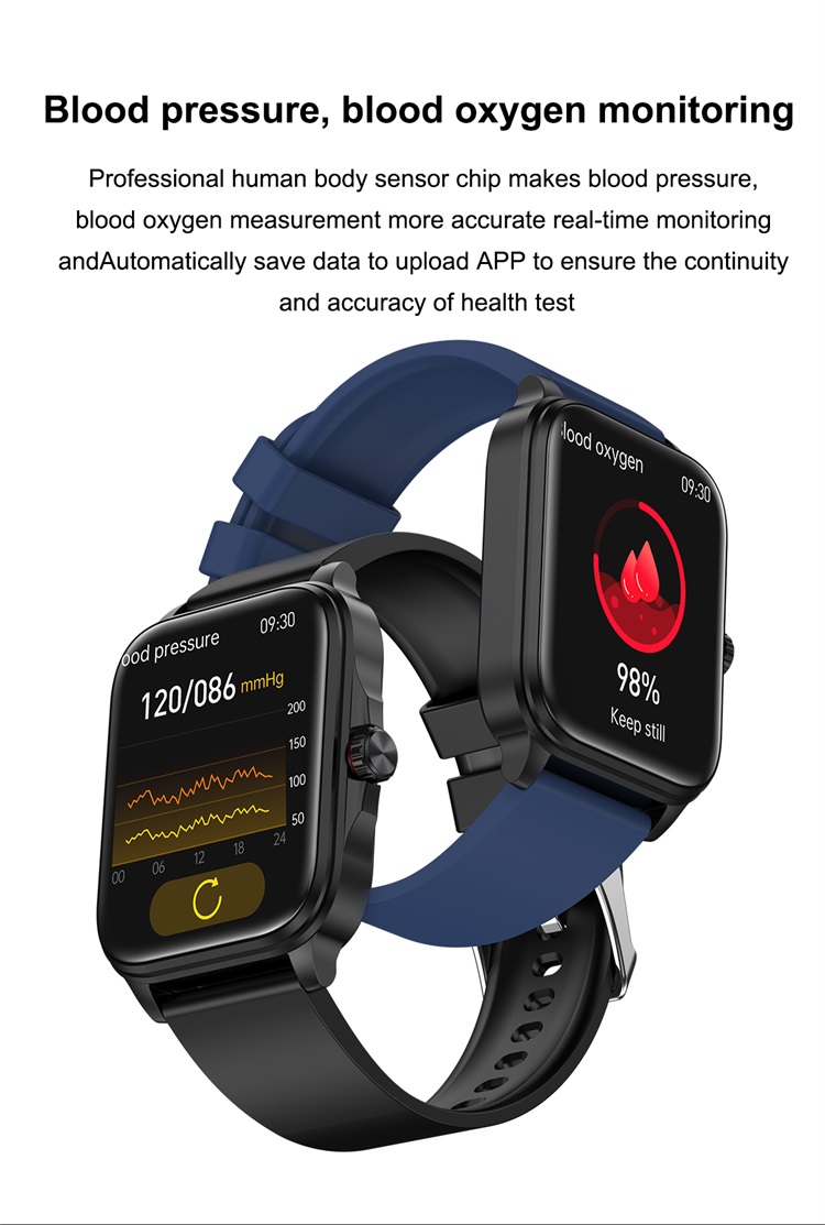 T90 Fashion Smartwatch غير الغازية وظيفة الجلوكوز في الدم مراقبة درجة الحرارة-Shenzhen Shengye Technology Co.,Ltd