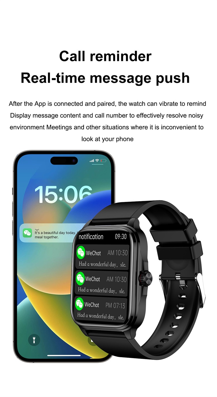 T90 Fashion Smartwatch غير الغازية وظيفة الجلوكوز في الدم مراقبة درجة الحرارة-Shenzhen Shengye Technology Co.,Ltd