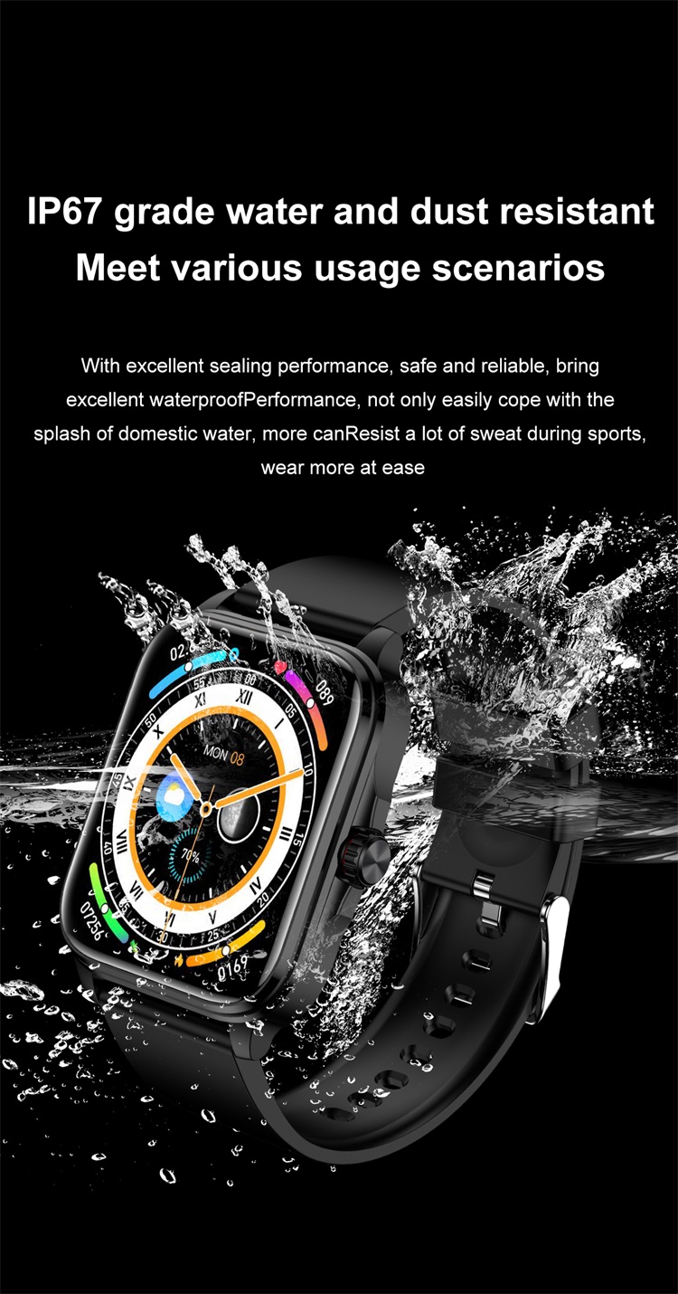 T90 Fashion Smartwatch غير الغازية وظيفة الجلوكوز في الدم مراقبة درجة الحرارة-Shenzhen Shengye Technology Co.,Ltd