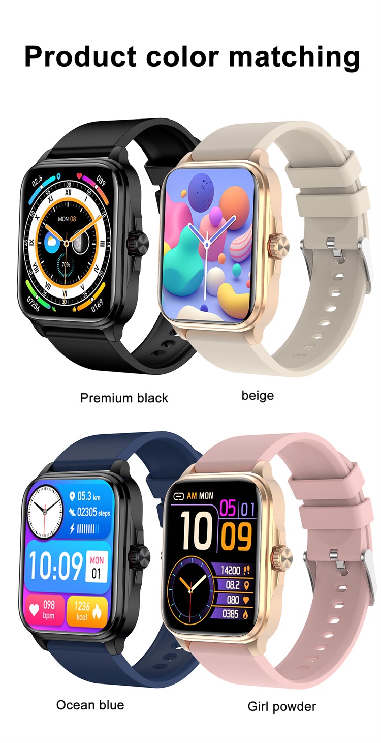 T90 Fashion Smartwatch غير الغازية وظيفة الجلوكوز في الدم مراقبة درجة الحرارة-Shenzhen Shengye Technology Co.,Ltd