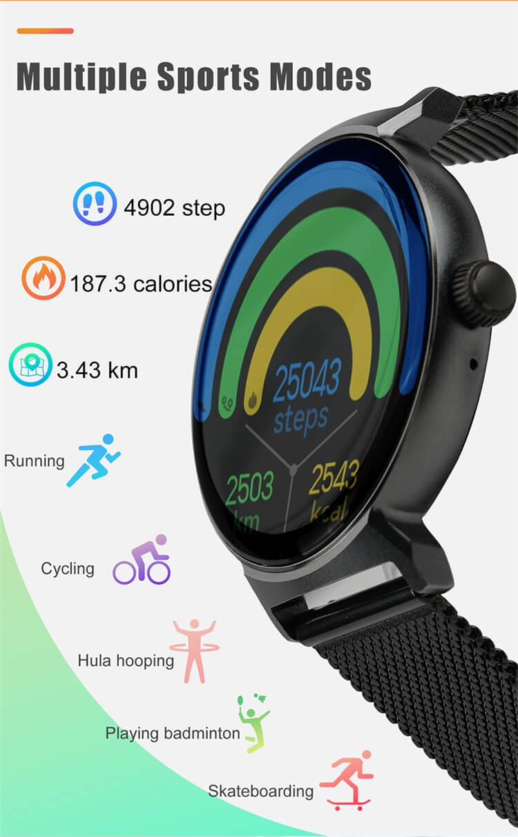 DT4 New AMOLED Screen Women Smartwatch Real Time Heart Rate Menstrual cycle reminder IP68 Waterproof-Shenzhen Shengye Technology Co.,Ltd