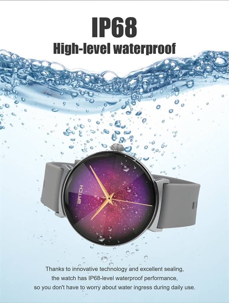 DT4 Nowy damski smartwatch z ekranem AMOLED Tętno w czasie rzeczywistym Przypomnienie o cyklu menstruacyjnym IP68 Wodoodporność-Shenzhen Shengye Technology Co., Ltd