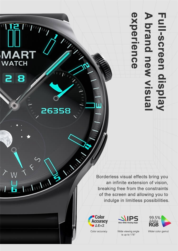 DT4 Mate Smartwatch Ultimate slimness ECG Test IP68 Waterproof Compass Pattern-Shenzhen Shengye Technology Co.,Ltd