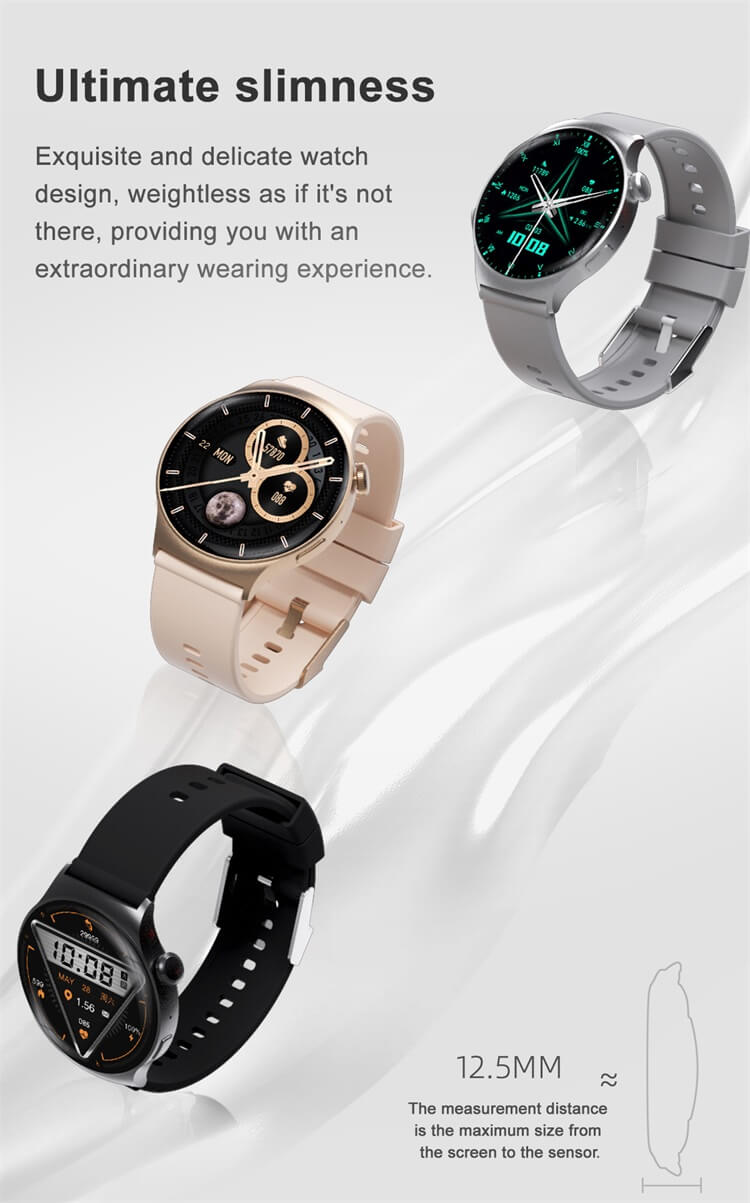 DT4 Mate Smartwatch النحافة القصوى اختبار تخطيط القلب IP68 نمط البوصلة المقاوم للماء - Shenzhen Shengye Technology Co.,Ltd