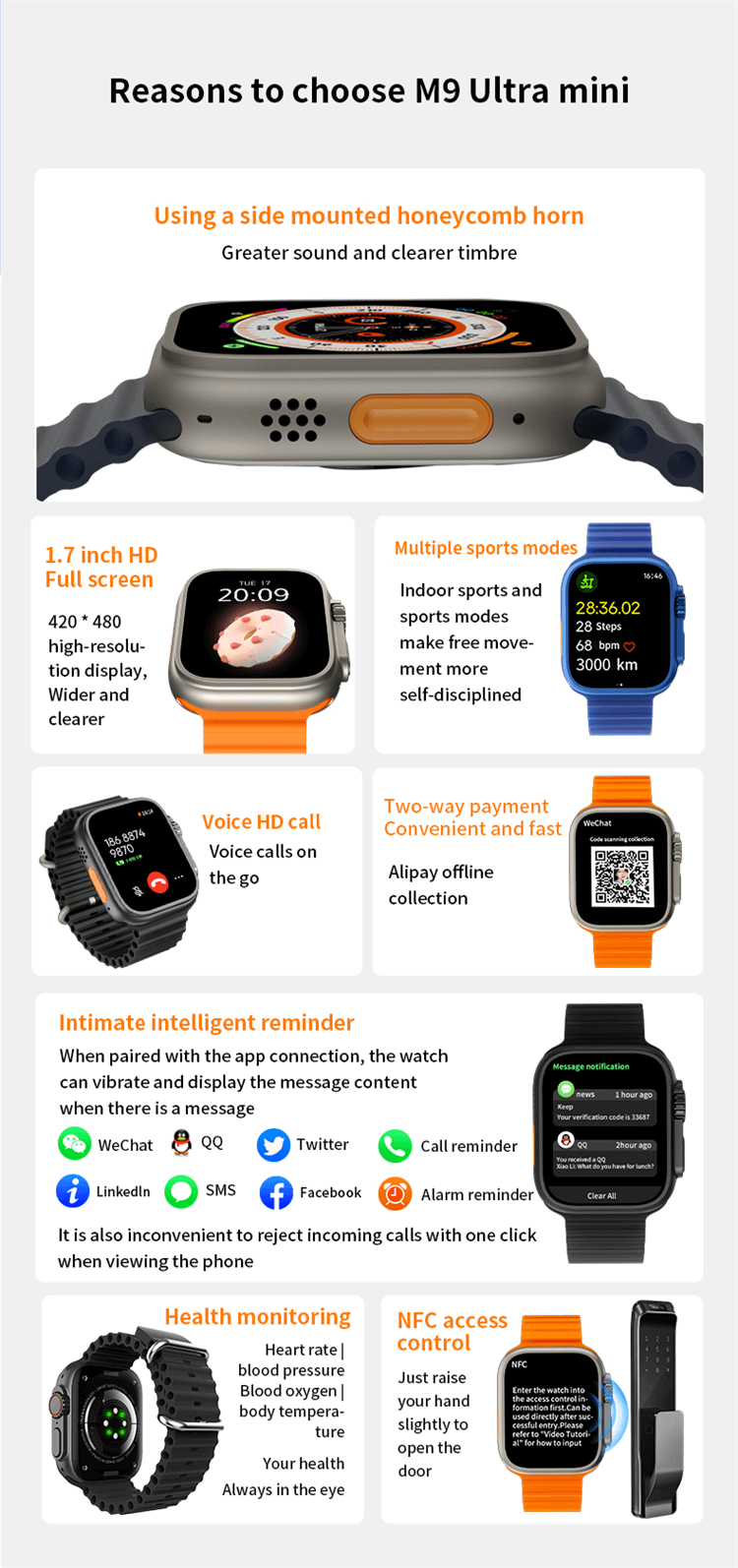 M9 Ultra Mini Smartwatch-Shenzhen Shengye Technology Co., Ltd