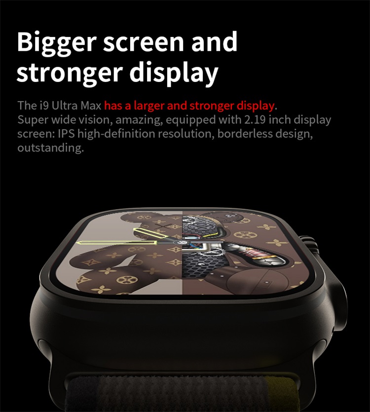 I9 Ultra Max Smartwatch 2.19 İnç HD Büyük Ekran Kenarlıksız Tasarım Başucu Lambası Modu-Shenzhen Shengye Technology Co.,Ltd