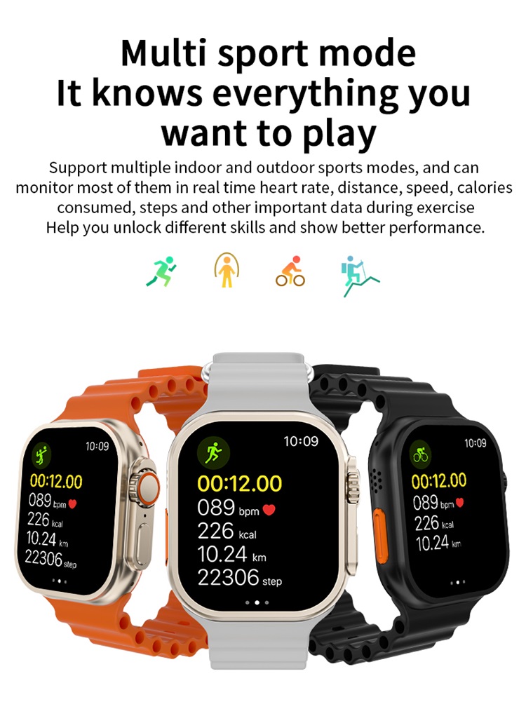 I9 Ultra Max Smartwatch 2,19 pulgadas HD Pantalla grande Diseño sin bordes Modo de lámpara de noche-Shenzhen Shengye Technology Co., Ltd