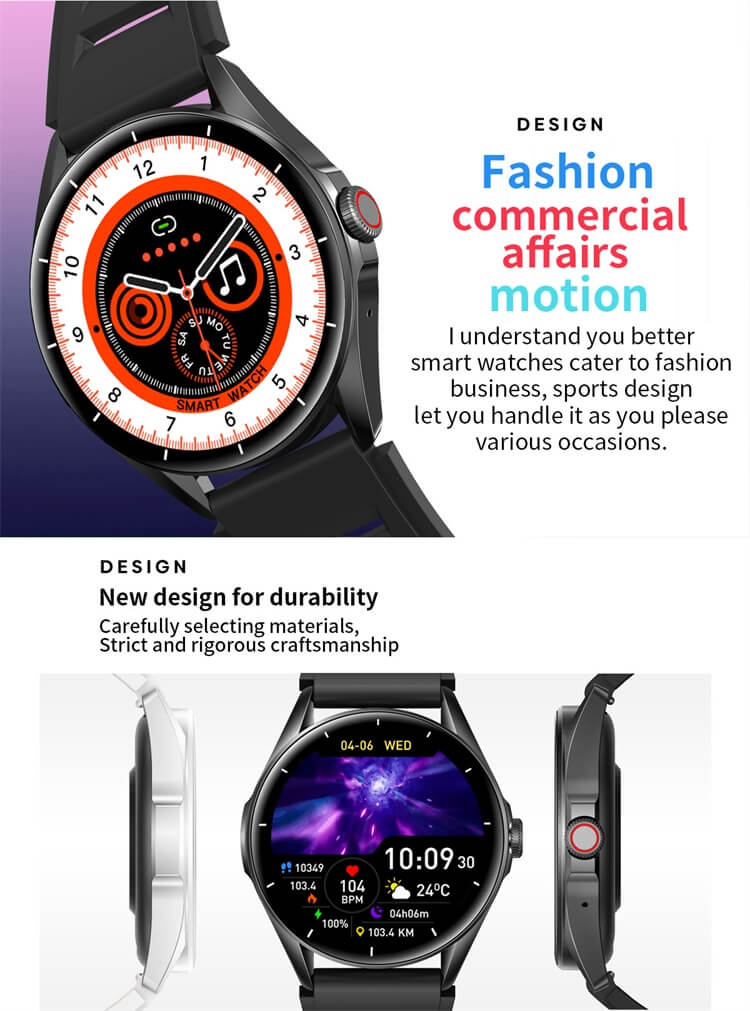 L61 AMOLED Smartwatch IP67 Waterproof Health Measurement Female Cycle Tracking-Shenzhen Shengye Technology Co.,Ltd