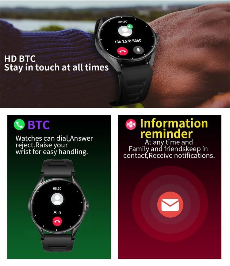 L61 AMOLED Smartwatch IP67 Waterproof Health Measurement Female Cycle Tracking-Shenzhen Shengye Technology Co.,Ltd