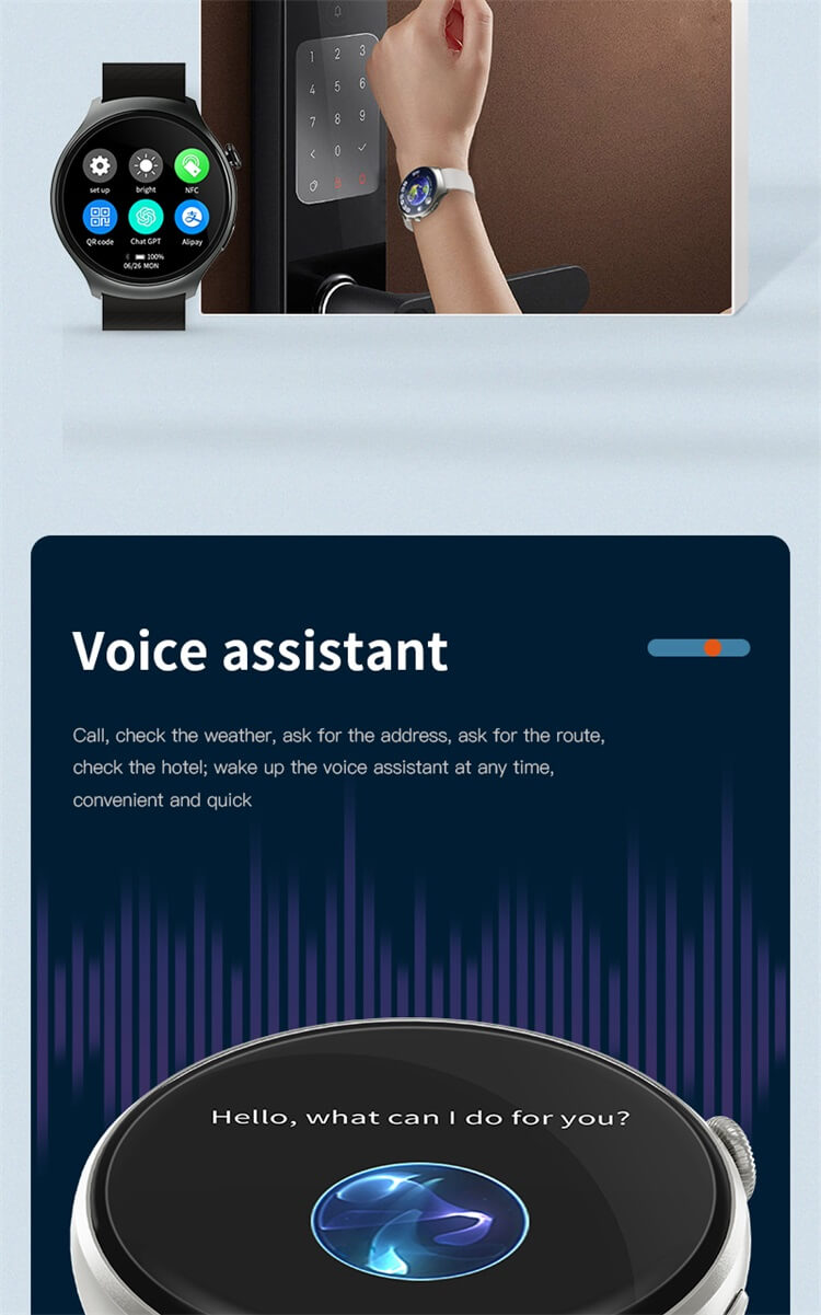 Умные часы HW6 Mini AMOLED с тремя ремешками, удобная оплата, встроенный голосовой помощник ChatGPT-Shenzhen Shengye Technology Co.,Ltd