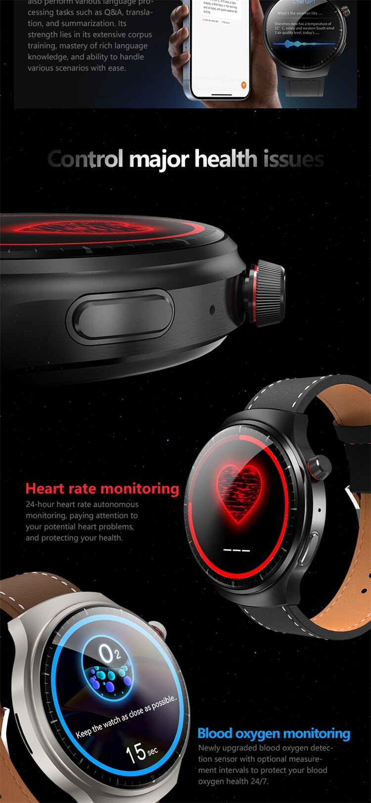 HW6 Max AMOLED Smartwatch Chat GPT Alipay Boarding Code Baidu Navigation-Shenzhen Shengye Technology Co.,Ltd
