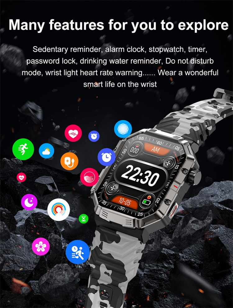 GW55 Smartwatch Voice Assistant Real Time Compass Bluetooth Call-Shenzhen Shengye Technology Co.,Ltd