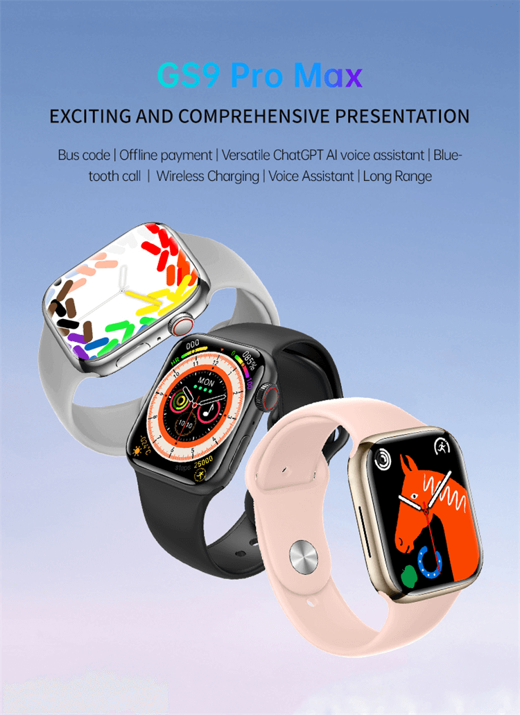 GS9 Pro Max Smartwatch 2.2 Inches Large Screen Multiple Movement Modes Healthy Monitoring-Shenzhen Shengye Technology Co.,Ltd