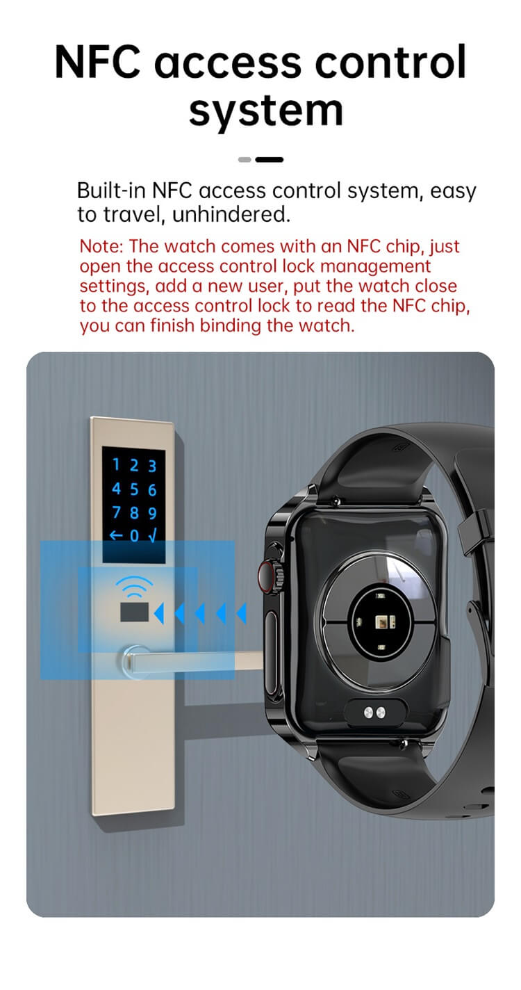 JL05 ECG Smartwatch ECG اختبار بيانات HRV NFC التحكم في الوصول تتبع دورة الإناث-Shenzhen Shengye Technology Co.,Ltd