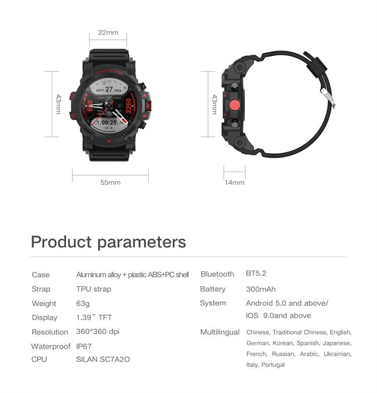 G02 Smartwatch GPS Vier-Sterne-Standort Intelligente Gesundheitsüberwachung IP67 Wasserdicht-Shenzhen Shengye Technology Co.,Ltd