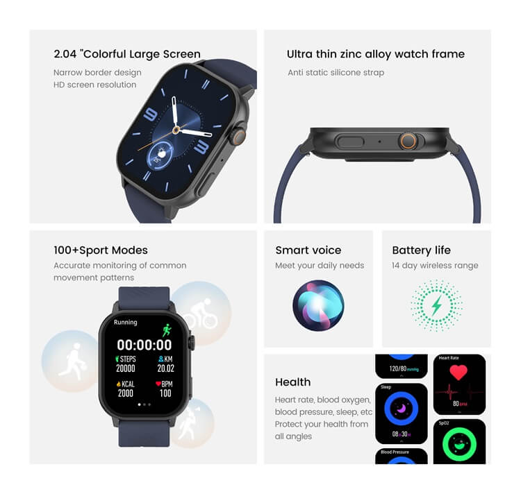 ZL94 AMOLED Smartwatch PPG ECG IP67 Impermeabile 100+ modalità sportive-Shenzhen Shengye Technology Co., Ltd