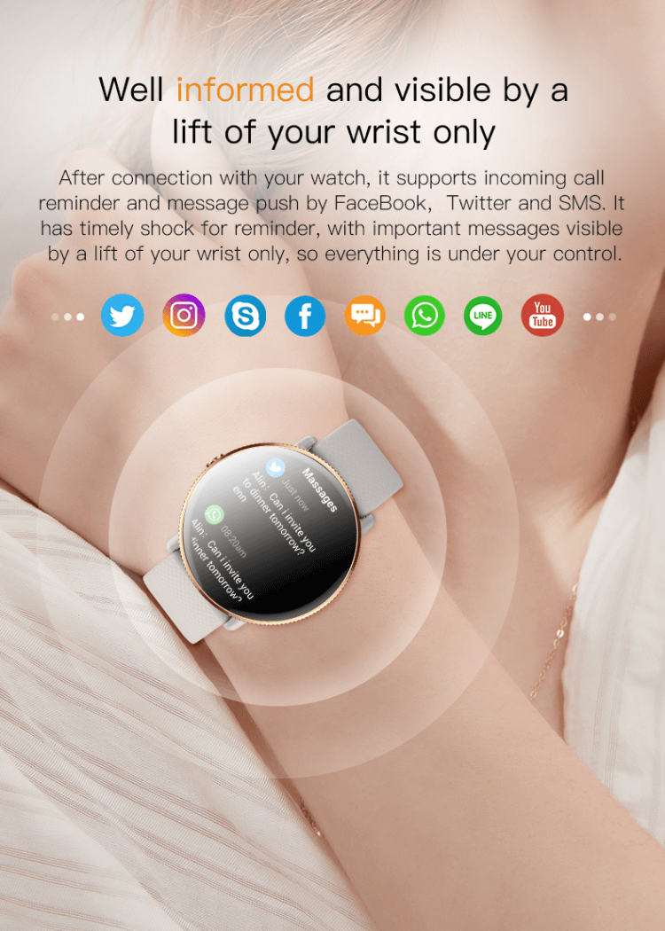 S61 AMOLED Smartwatch Menstrual period Management Bluetooth Call-Shenzhen Shengye Technology Co.,Ltd