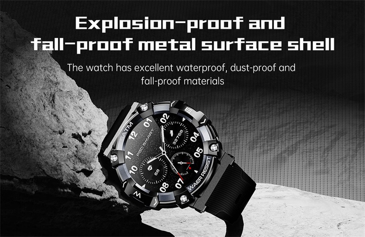 PG666 Montre intelligente extérieure étanche à la poussière et aux chutes 340 mAh grande batterie cadran massif-Shenzhen Shengye Technology Co., Ltd