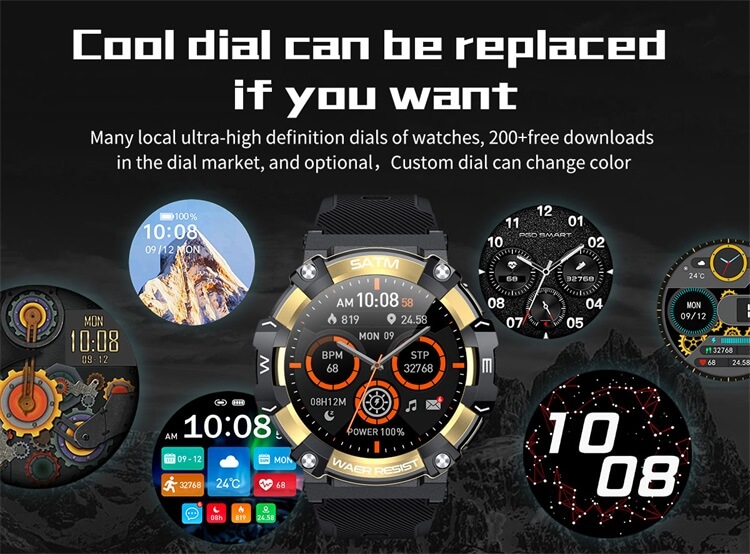 PG666 Outdoor Smartwatch Wodoodporny, pyłoszczelny, odporny na upadki 340 mAh Duża bateria Massive Dial-Shenzhen Shengye Technology Co., Ltd