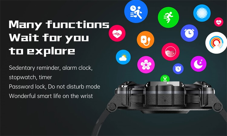 PG666 Outdoor Smartwatch Wasserdicht Staubdicht Fallsicher 340 mAh Großer Akku Massives Zifferblatt-Shenzhen Shengye Technology Co.,Ltd