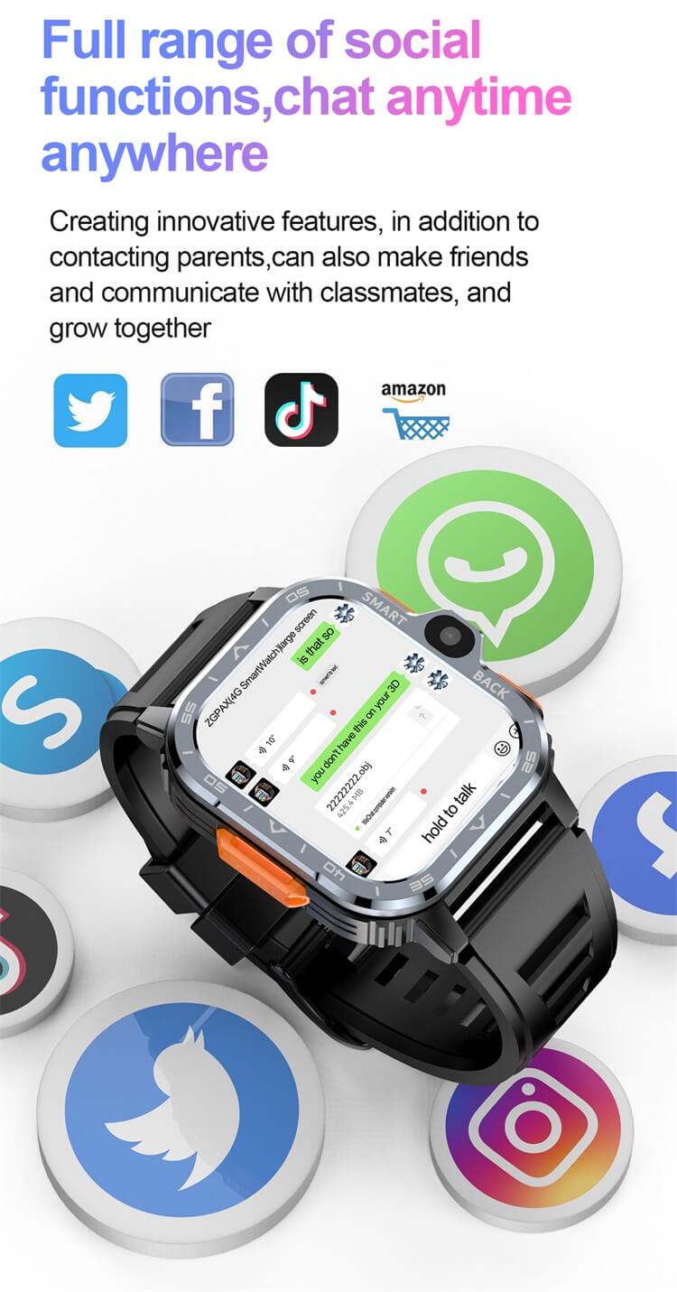 PGD Smartwatch 5G 4G Sim Card Android IOS 8.1 Smartwatch GPS WIFI NFC S8 Ultra Dual Camera-Shenzhen Shengye Technology Co.,Ltd