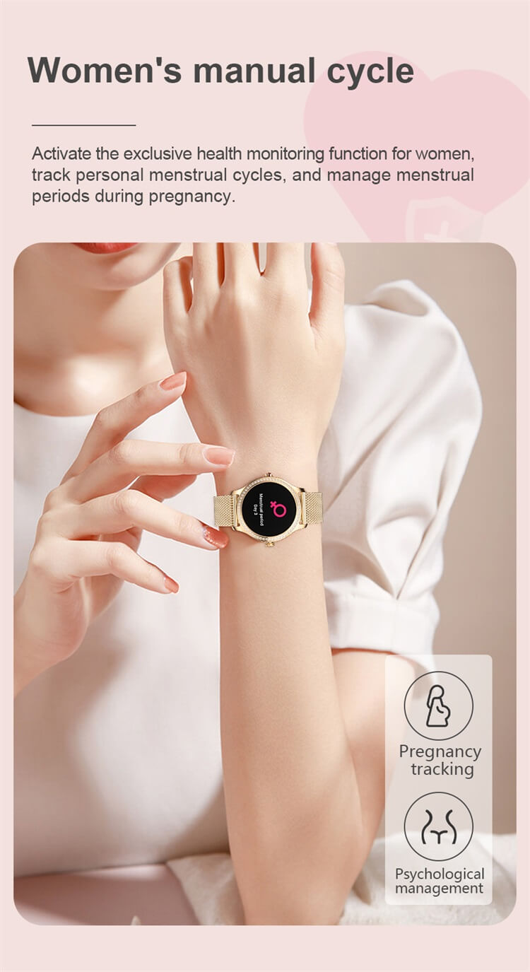 LW105 Mujeres TFT Smartwatch Ciclo fisiológico femenino Monitoreo de la salud Tiempo de espera prolongado-Shenzhen Shengye Technology Co.,Ltd