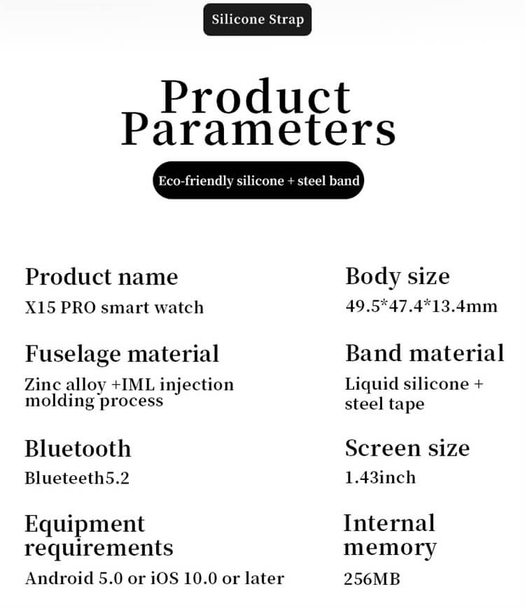 X15 Pro Reloj inteligente resistente para exteriores Pago sin conexión Cronometraje deportivo-Shenzhen Shengye Technology Co., Ltd